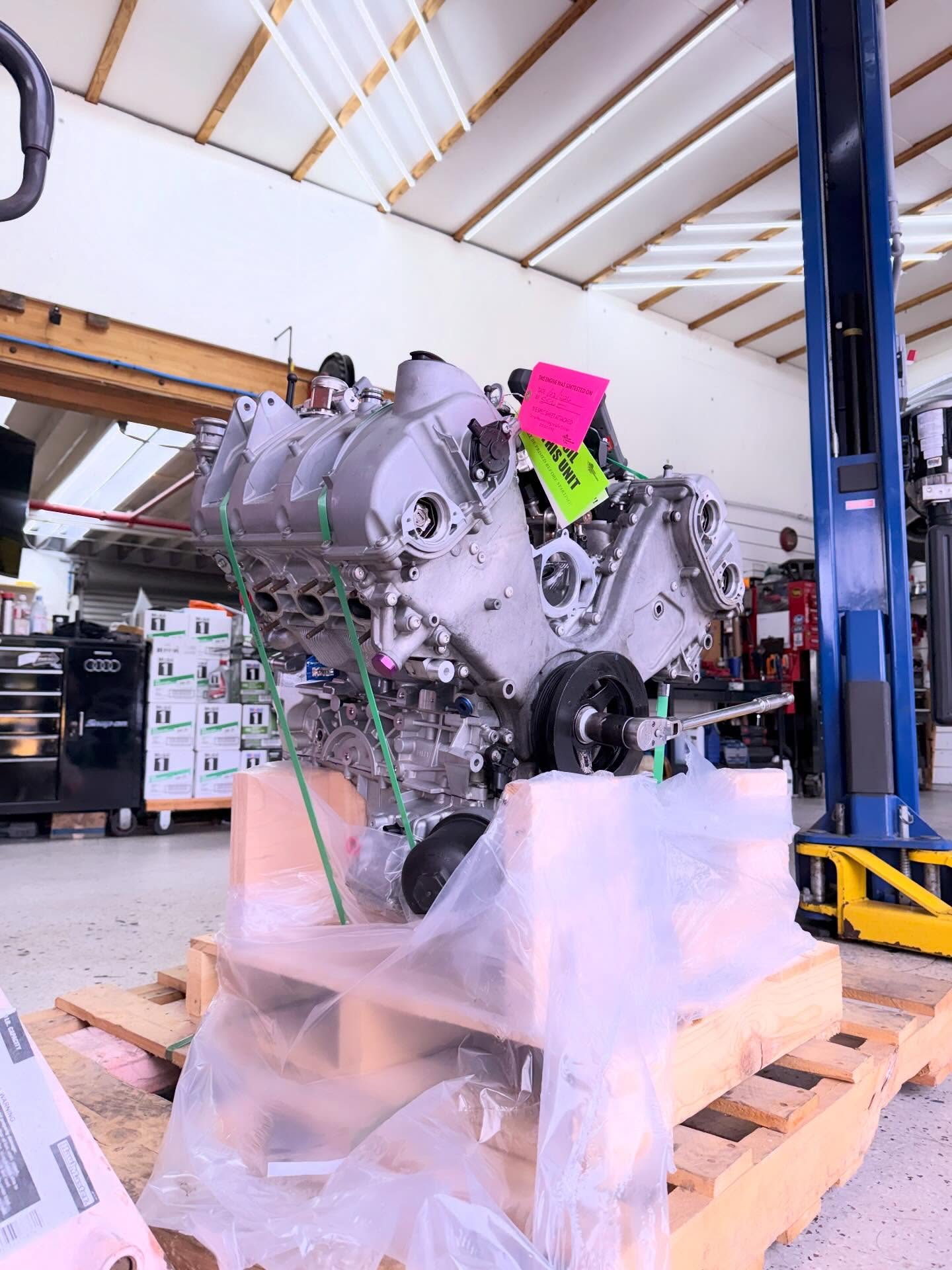 In today’s auto repair industry, doing heavy engine jobs are becoming rare. So it’s a little special when we get one. This engine will be going into a Porsche Macan S!