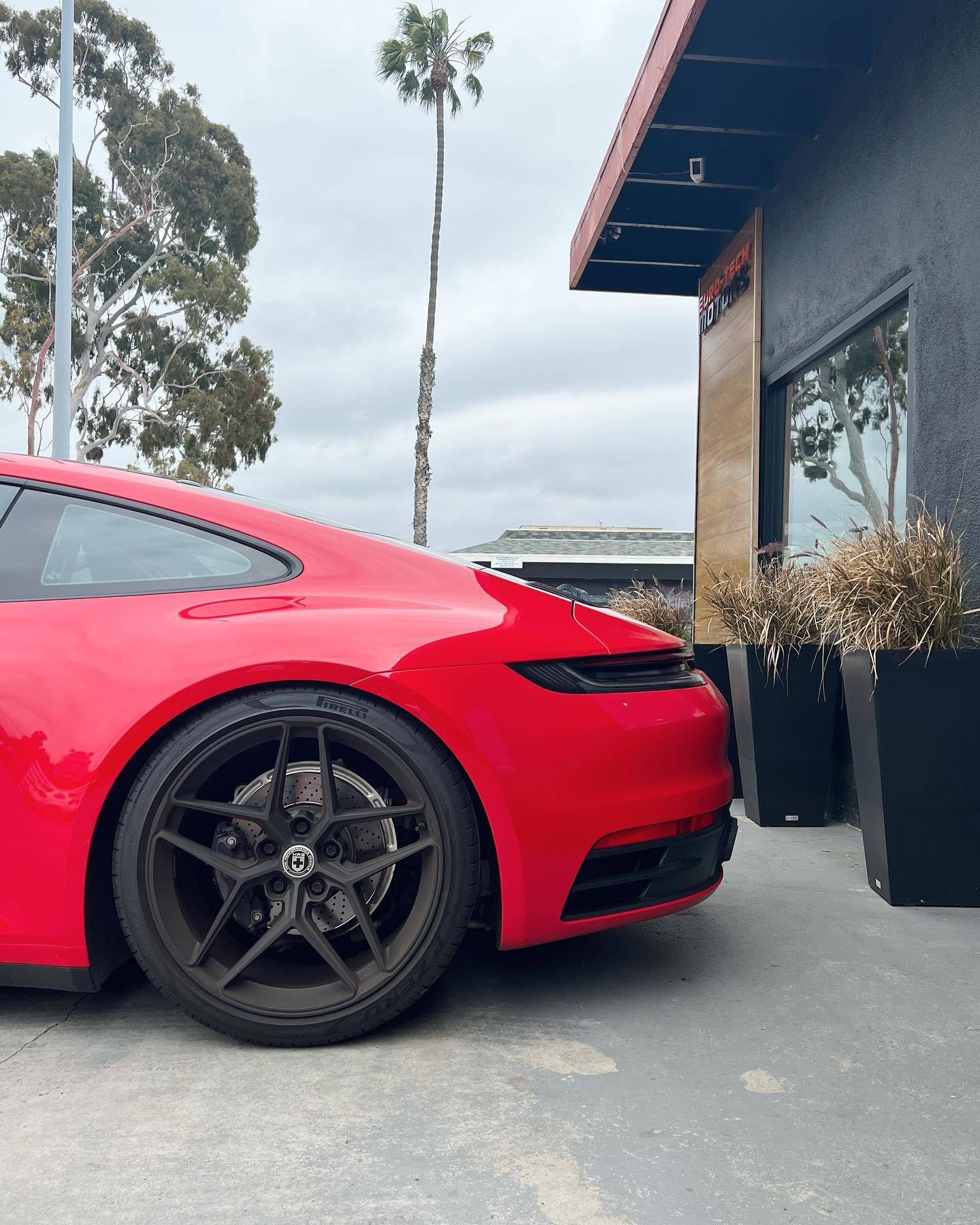 Now a 992 in red ? #Porsche #CulverCity #PlayaVista